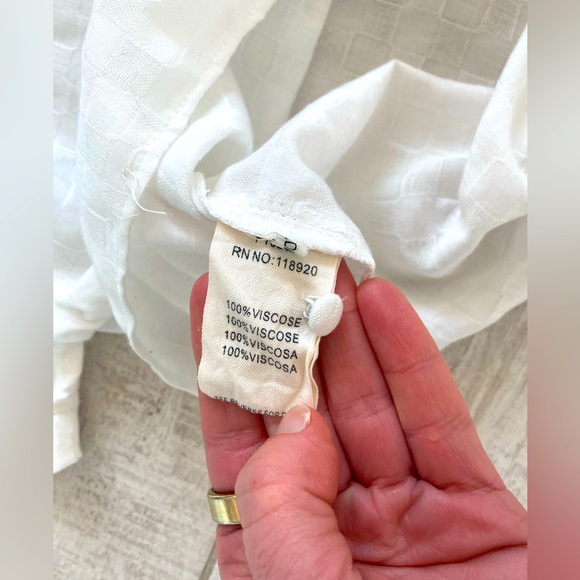 FRNCH Paris White Blouse M/L - Picture 7 of 10